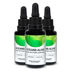 Oceans Alive Marine Phytoplankton 3 PACK (3 x 30 ml Bottles) - Activation