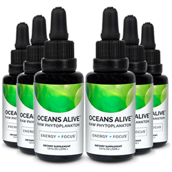 Oceans Alive Marine Phytoplankton 6 PACK (6 x 30 ml Bottles) - Activation