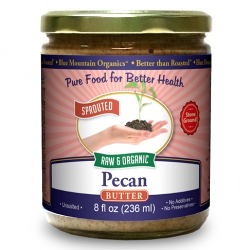 BTR™ Pecan Butter - SPROUTED, Certified Organic, Raw - 16 oz