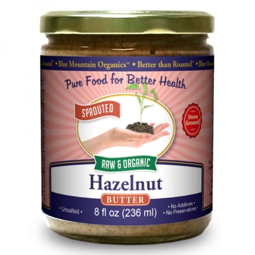BTR™ Hazelnut Butter - SPROUTED, Certified Organic, Raw - 8 oz