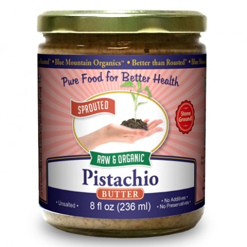 BTR™ Pistachio Butter - SPROUTED, Certified Organic, Raw, Sprouted - 8 oz