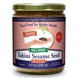 BTR™ Raw Sesame Seed Butter / Tahini - SPROUTED, Certified Organic, Raw, Sprouted - 8 oz