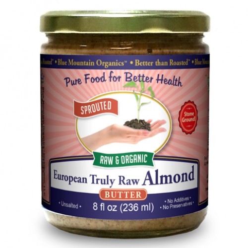 BTR™ Almond Butter, European - SPROUTED, UNPASTEURIZED, Certified Organic, Raw - 16 oz
