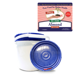 BTR™ Almond Butter, European - SPROUTED, Certified Organic, Raw - 10 lbs ***SPECIAL ORDER ONLY, CALL OR EMAIL****