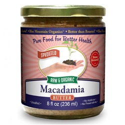 BTR™ Macadamia Nut Butter - SPROUTED, Certified Organic, Raw - 8 oz.