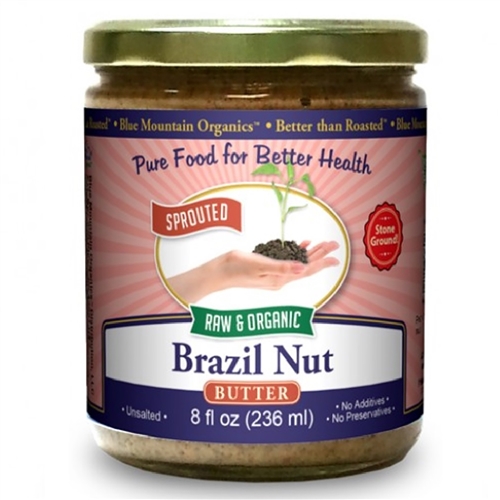 BTR™ Brazil Nut Butter - SPROUTED, Certified Organic, Raw - 8 oz.