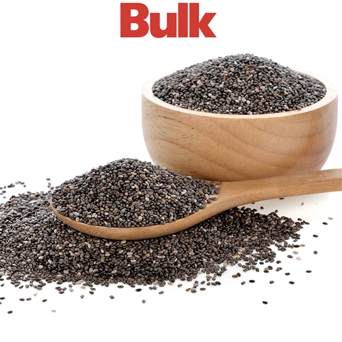 Chia Seeds Organic Raw BLACK - BULK 55 lbs