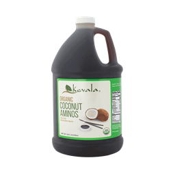 Coconut Aminos, 1 GALLON Jug BULK (Certified Organic) - Kevala