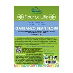 Garbanzo Bean Flour, sprouted - 20 oz (Naturally Gluten Free!, Raw, Sprouted, Certified Organic)