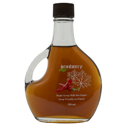 Maple Syrup with Hot Peppers. 250ml (Non-GMO, gluten-free, Kosher, and Vegan) - IronBerry