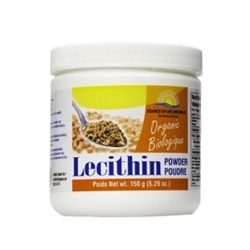 Organic Lecithin Powder, 150 g. (Non-GMO) - Source of Life Naturals