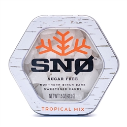 Snowflakes Xylitol Candies (Tropical Mix) - Smart Sweet (derived from Birch) - (1.5 oz tin)